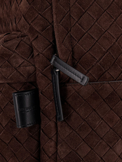 Zaino in suede con motivo Intrecciato thumbnail