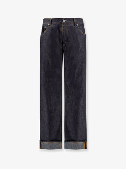 Jeans a gamba ampia con risvolto thumbnail