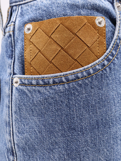 Turned up jeans with straight leg thumbnail