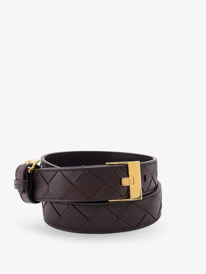 Leather belt with Intrecciato motif thumbnail