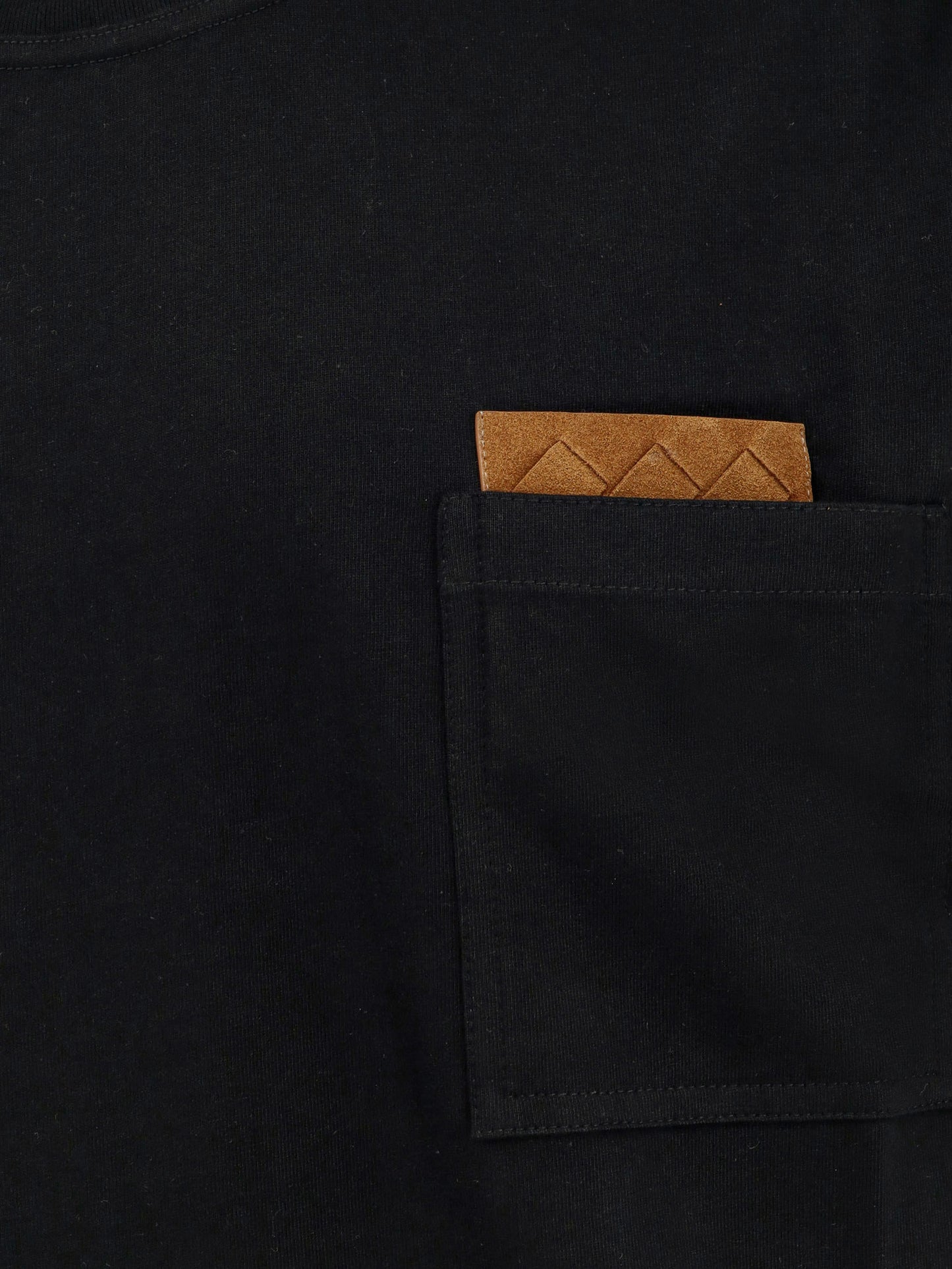 Pima cotton t-shirt with Intrecciato detail