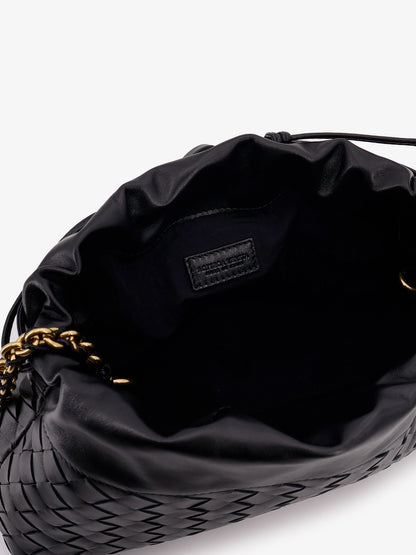 Leather Dustbag clutch with Intrecciato motif thumbnail