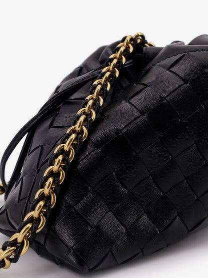 Leather Dustbag clutch with Intrecciato motif thumbnail