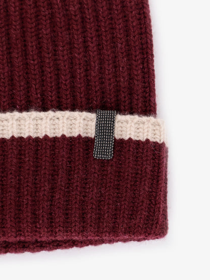 Cashmere hat with Monili detail thumbnail