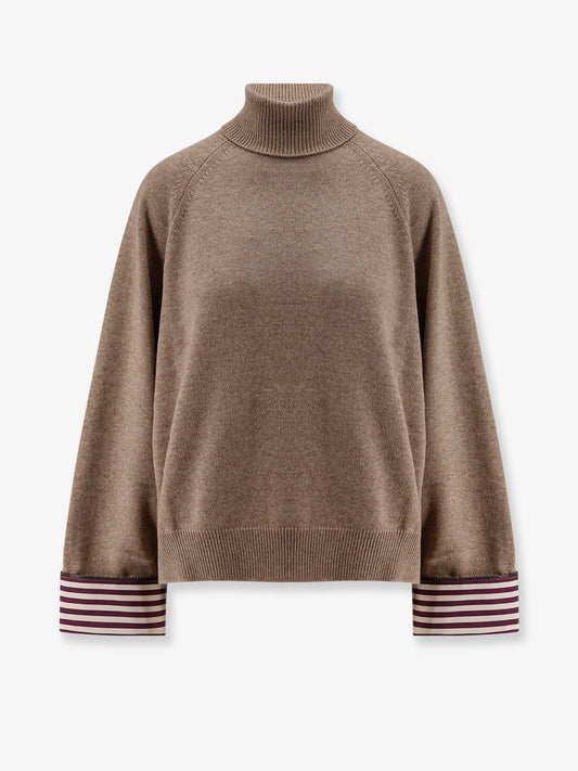 Cashmere sweater with Monili detail