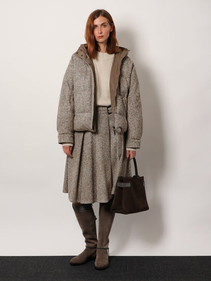 Cashmere sweater with removable cuffs thumbnail