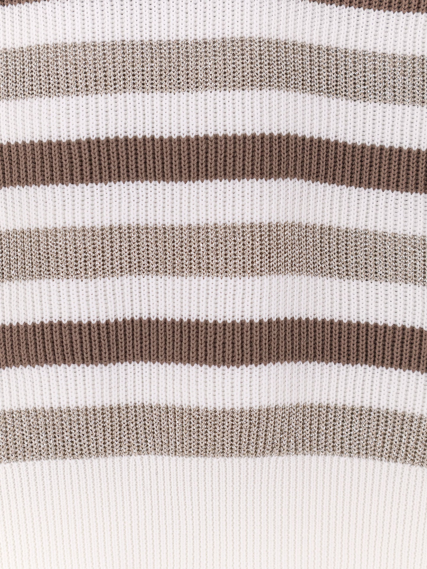Sparkling stripes cotton sweater