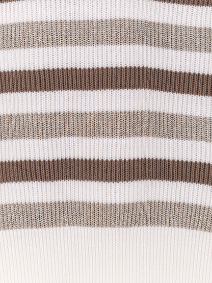Sparkling stripes cotton sweater thumbnail