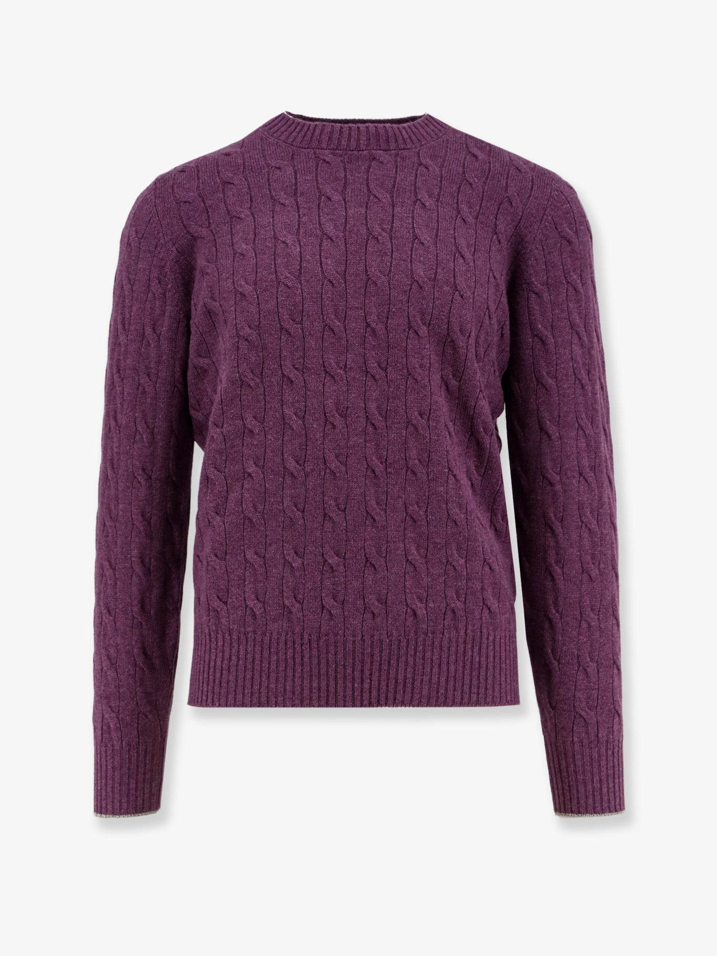 Cable knit cashmere sweater