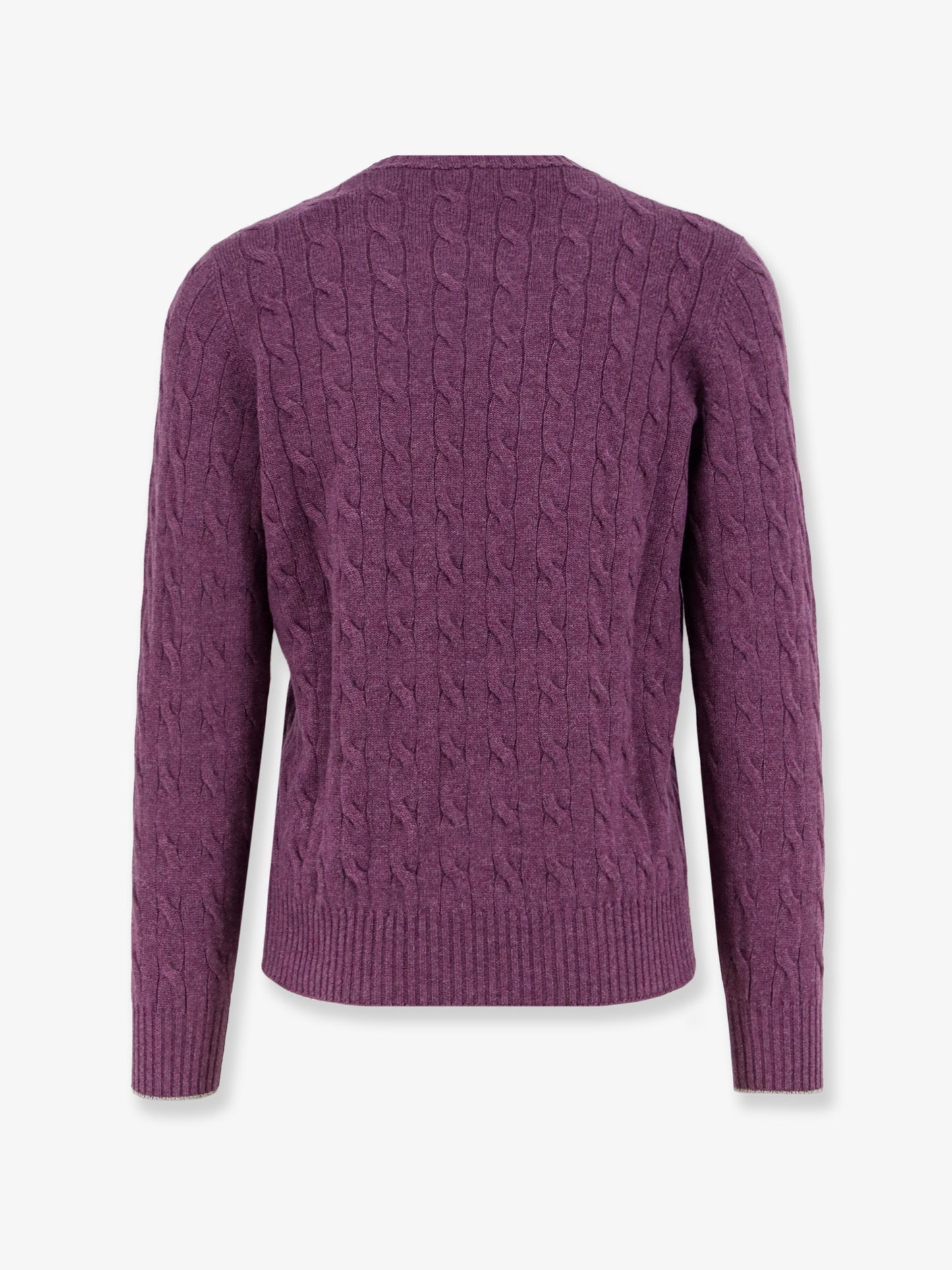 Cable knit cashmere sweater
