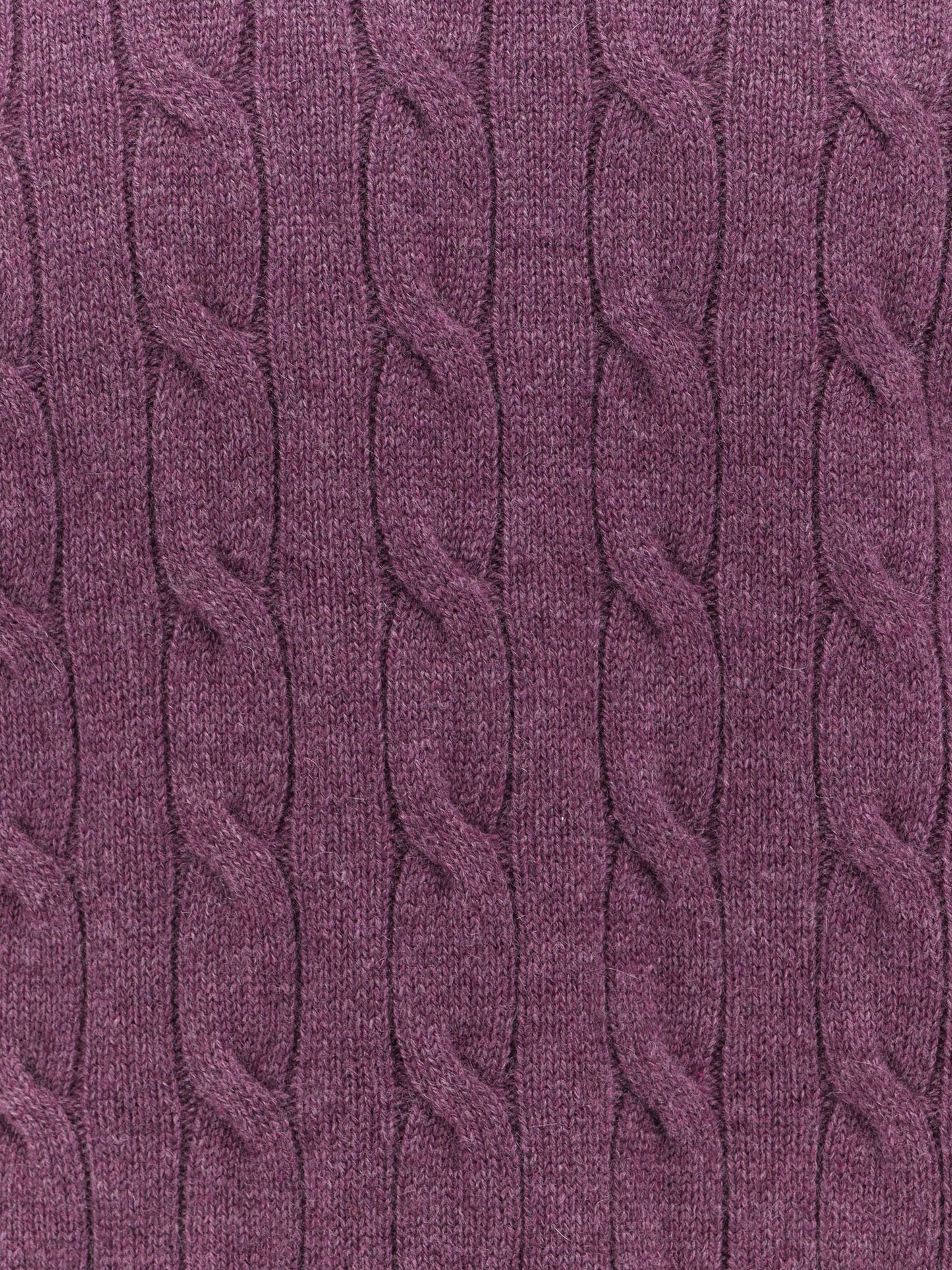 Cable knit cashmere sweater