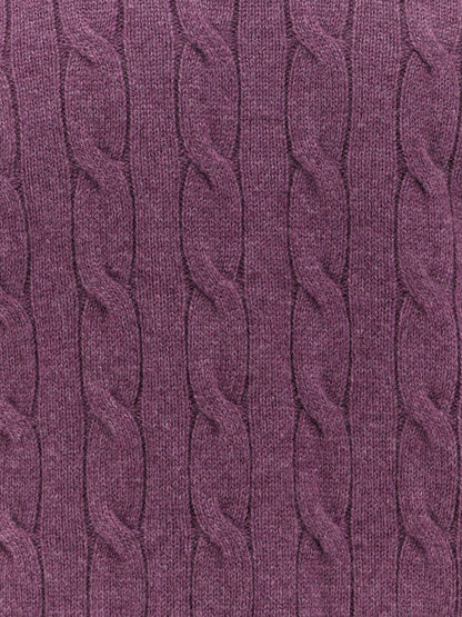 Cable knit cashmere sweater thumbnail