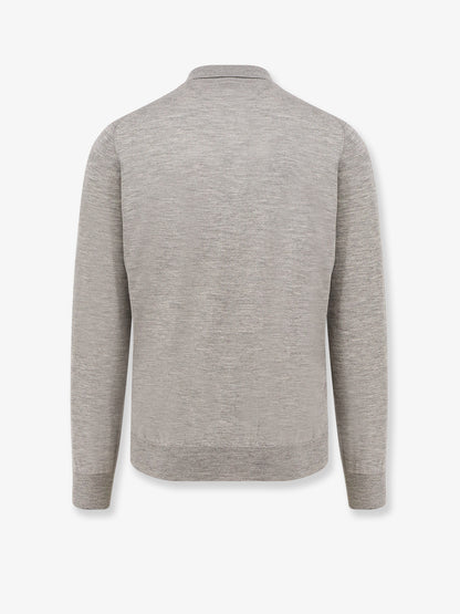 Cashmere and silk polo shirt thumbnail