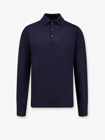 Cashmere and cotton polo shirt thumbnail