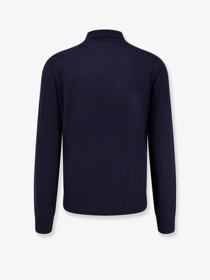 Cashmere and cotton polo shirt thumbnail