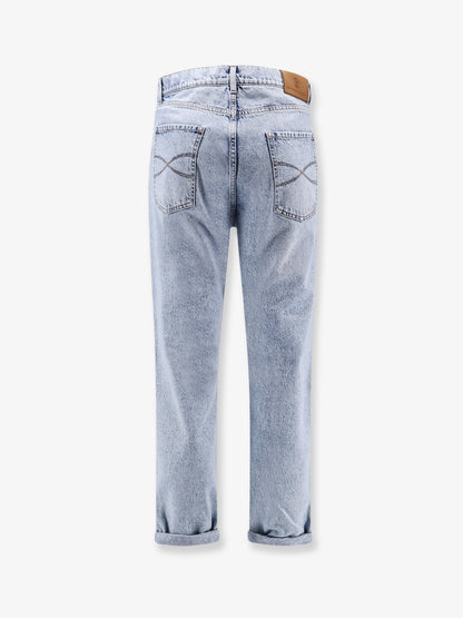 Stone-washed denim jeans thumbnail