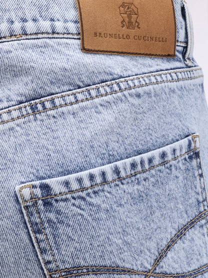 Stone-washed denim jeans thumbnail