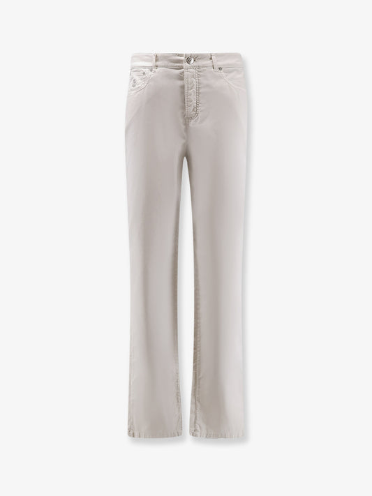 Stretch cotton trousers