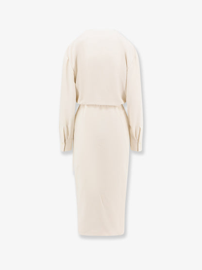 Silk blend long dress thumbnail