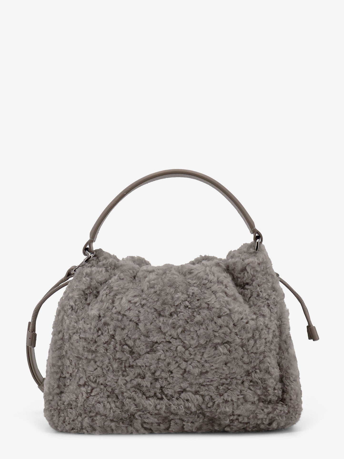 Bucket Mellow Small shearling Fuzzy bucket bag