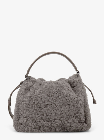 Bucket Mellow Small shearling Fuzzy bucket bag thumbnail