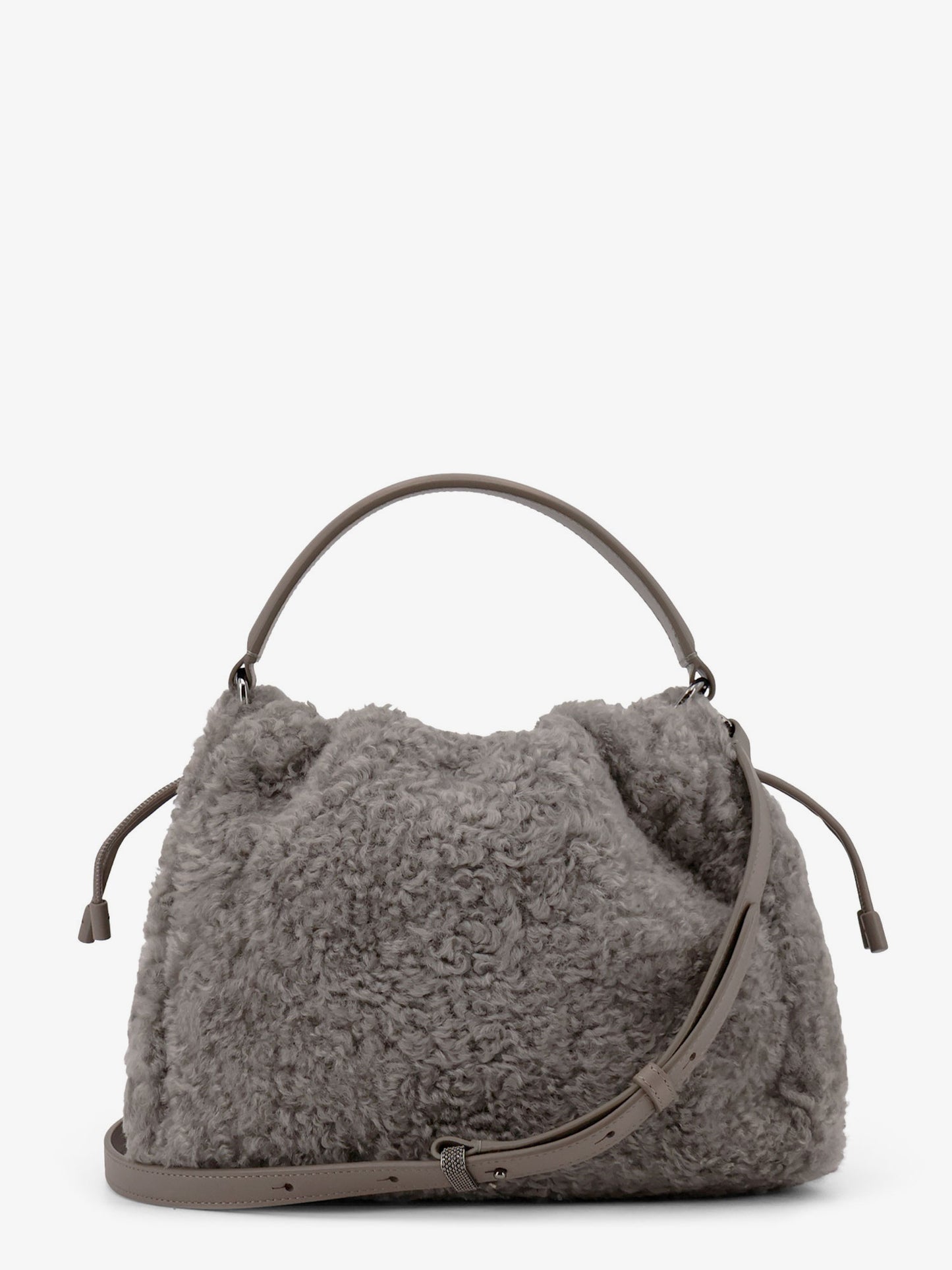 Bucket Mellow Small shearling Fuzzy bucket bag