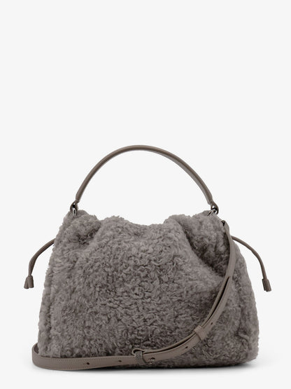 Bucket Mellow Small shearling Fuzzy bucket bag thumbnail