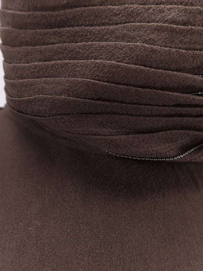 Crispy silk top with lavallière and Monili thumbnail