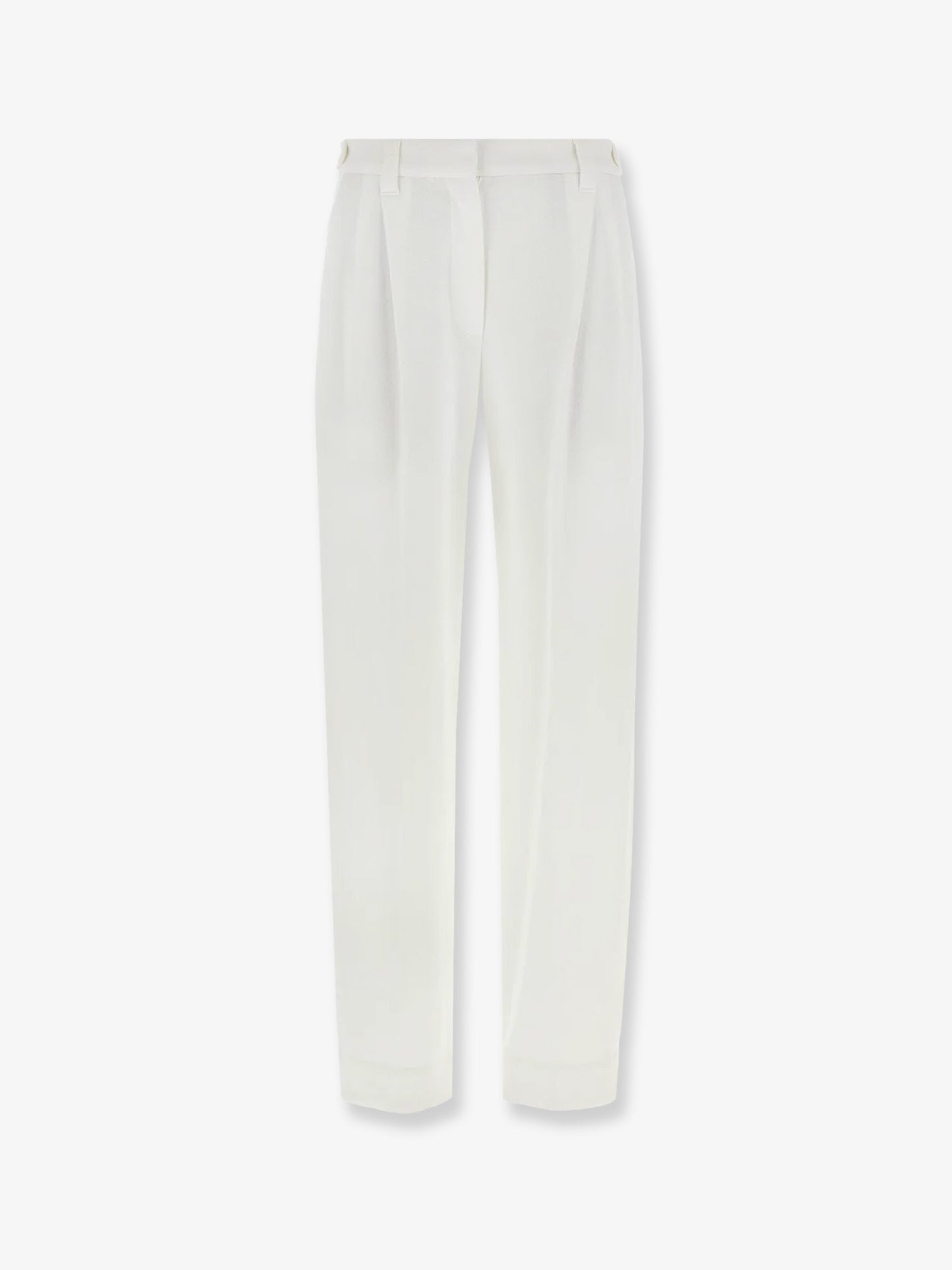 Cotton piquet trousers