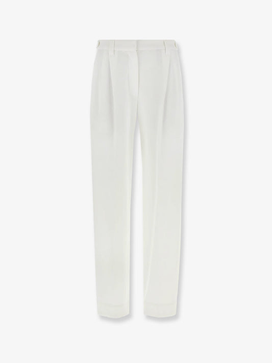 Cotton piquet trousers
