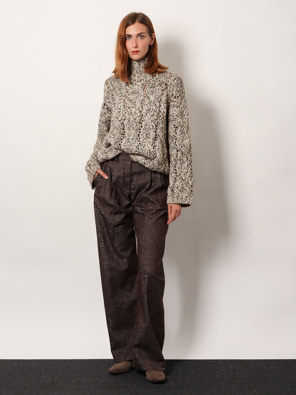 Wool and cashmere turtleneck sweater with sequins thumbnail