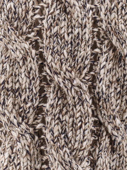 Wool and cashmere turtleneck sweater with sequins thumbnail