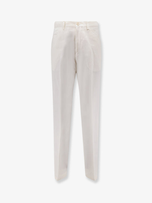 Cotton and linen trousers