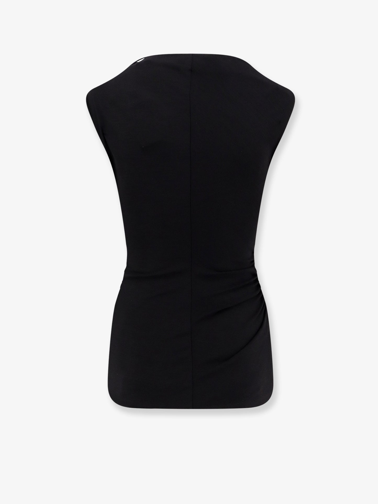 Wool and stretch viscose top