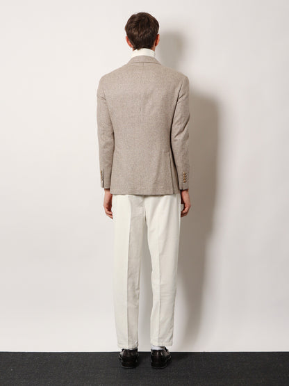 Silk, wool and cashmere double-breasted blazer thumbnail