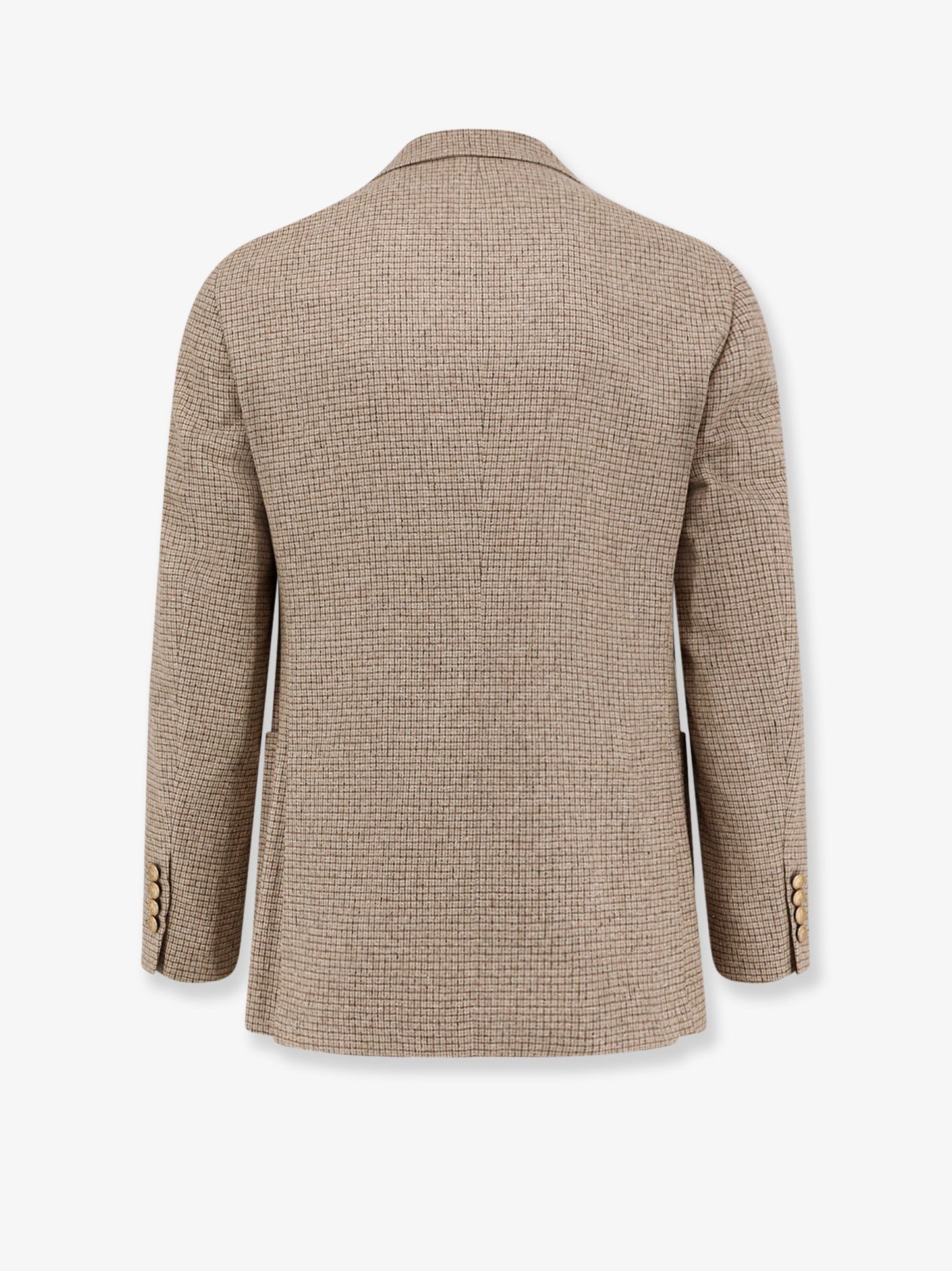 Silk, wool and cashmere double-breasted blazer