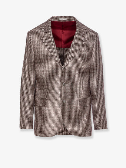 Single-breasted wool and alpaca blazer thumbnail