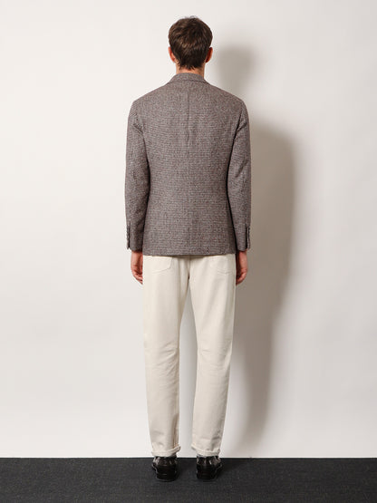 Single-breasted wool and alpaca blazer thumbnail