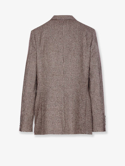 Single-breasted wool and alpaca blazer thumbnail