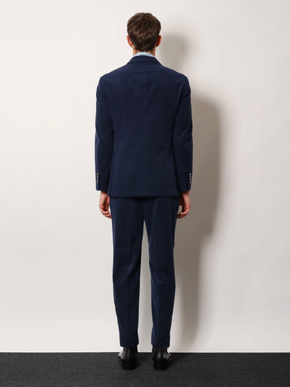 Deconstructed one-and-a-half-breasted corduroy blazer thumbnail