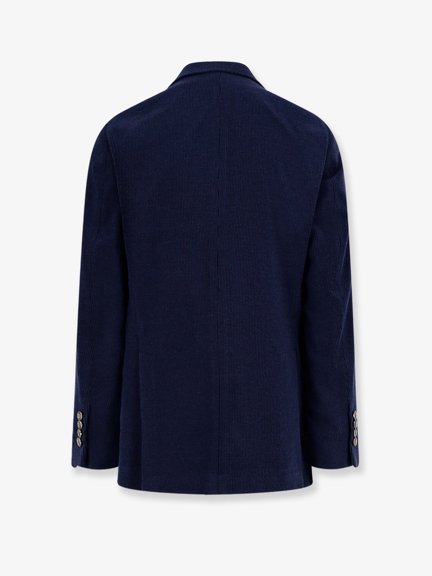 Deconstructed one-and-a-half-breasted corduroy blazer