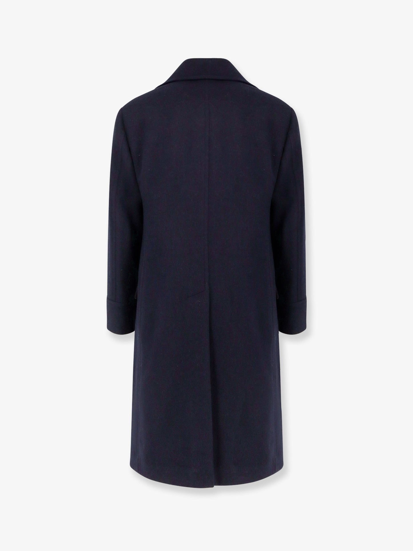 Double-breasted wool coat