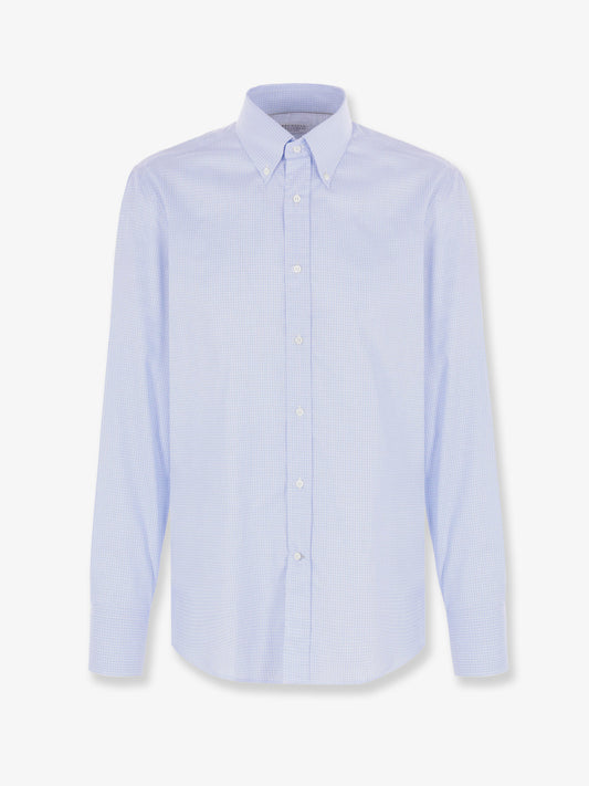 Slim Fit vichy cotton shirt