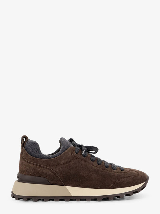 Suede sneakers with Monili detail on the back
