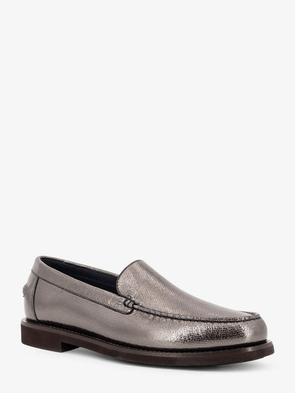 Penny laminated leather loafer thumbnail