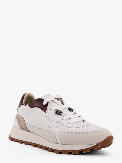 Low-top leather sneakers with Monili detail thumbnail