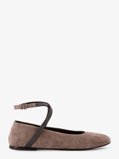Suede Ballerinas with Monili detail thumbnail