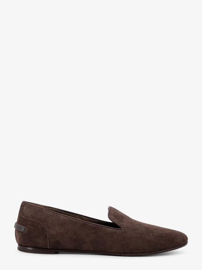Suede loafers with Monili detail thumbnail