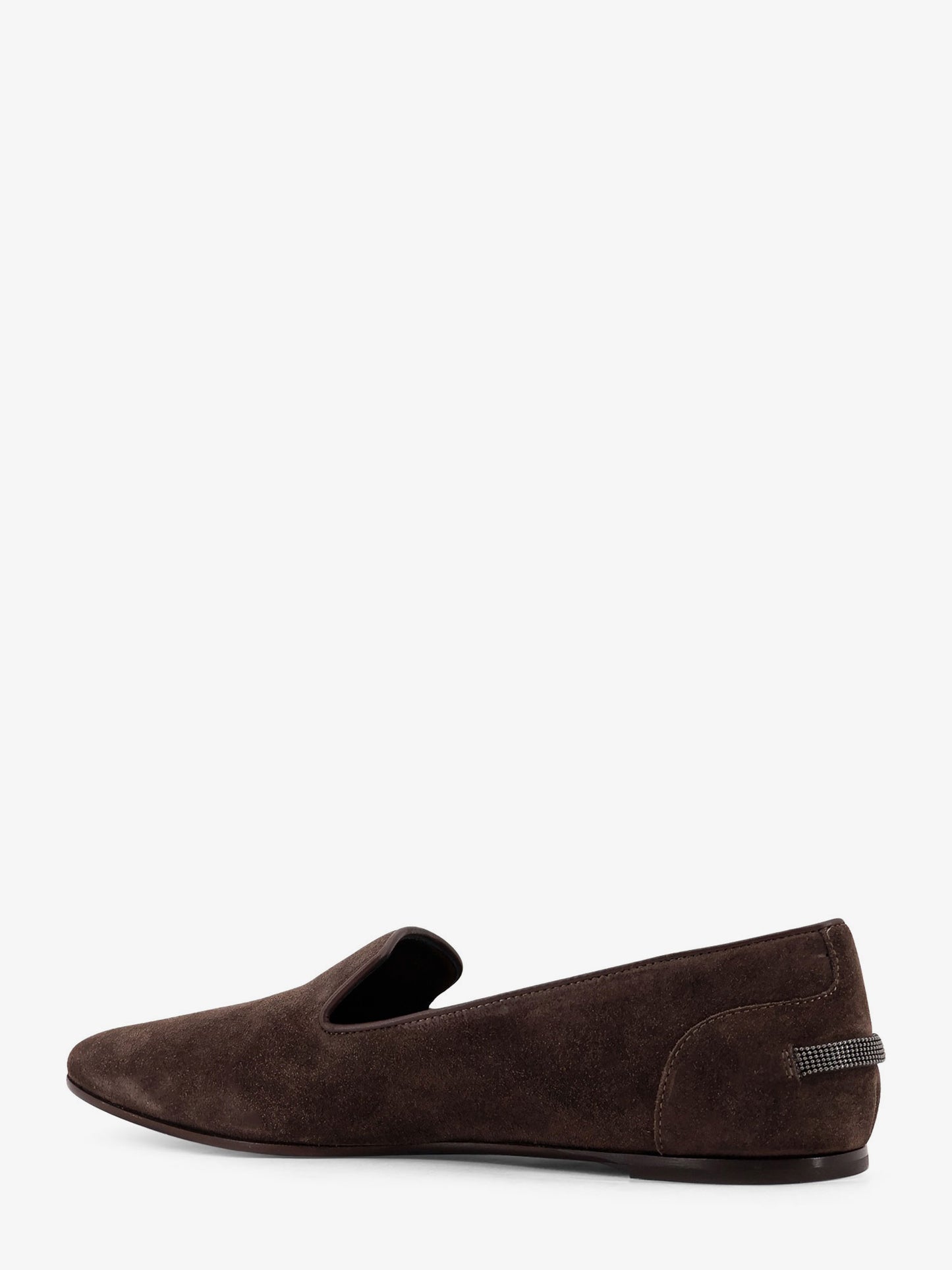 Suede loafers with Monili detail