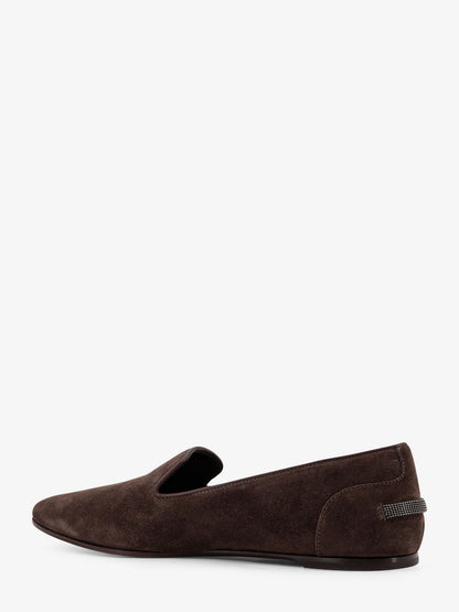 Suede loafers with Monili detail thumbnail